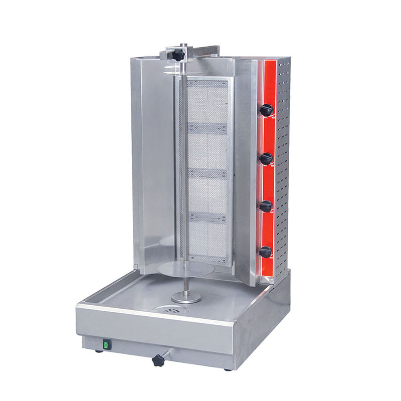 4 Burners 16kW Commercial Gas Shawarma Kebab Machine