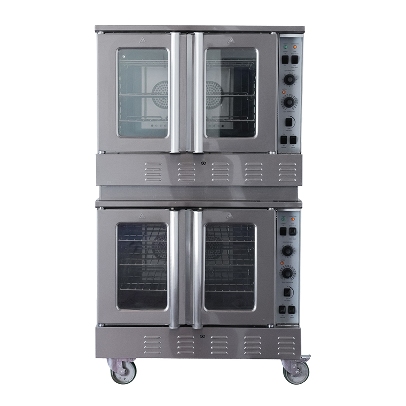 Commercial Double Deck Gas Convection Oven with Deep Deth