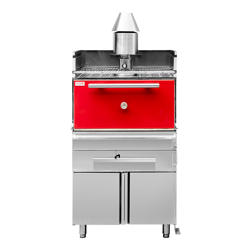 Rebenet CG-2 Charcoal Broiler Oven with Cabinet