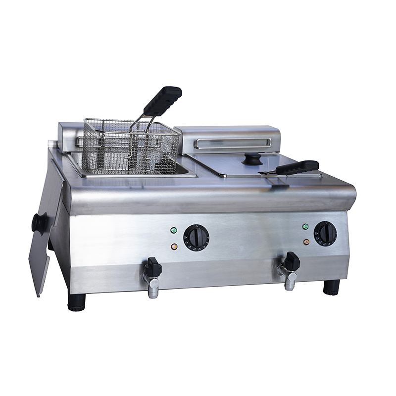 2 x 8L Electric Double Tank Deep Fryer Countertop Commercial 2 x 3250W 220V